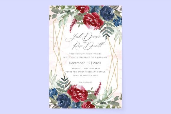 Download Watercolor Floral Wedding Card - Premium Resources