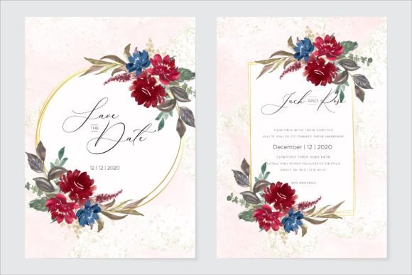 Download Watercolor Wedding Invitation Cards - Premium Resources
