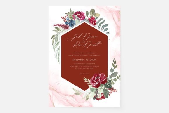 Download Watercolor Floral Wedding Card - Premium Resources