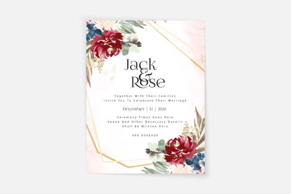 Download Watercolor Floral Wedding Card - Premium Resources