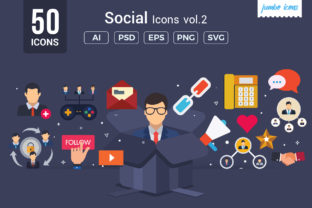 Download Flat Vector Icons Social Pack - Vector Collection