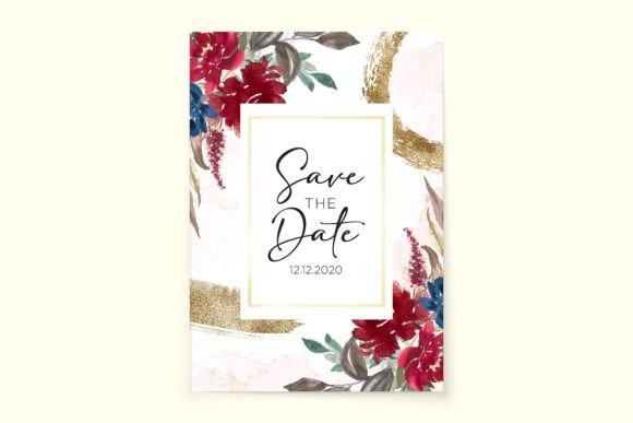 Download Watercolor Wedding Invitation Cards - Premium Bundle
